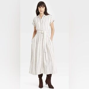 Universal thread goods co. Stripe dress with belt